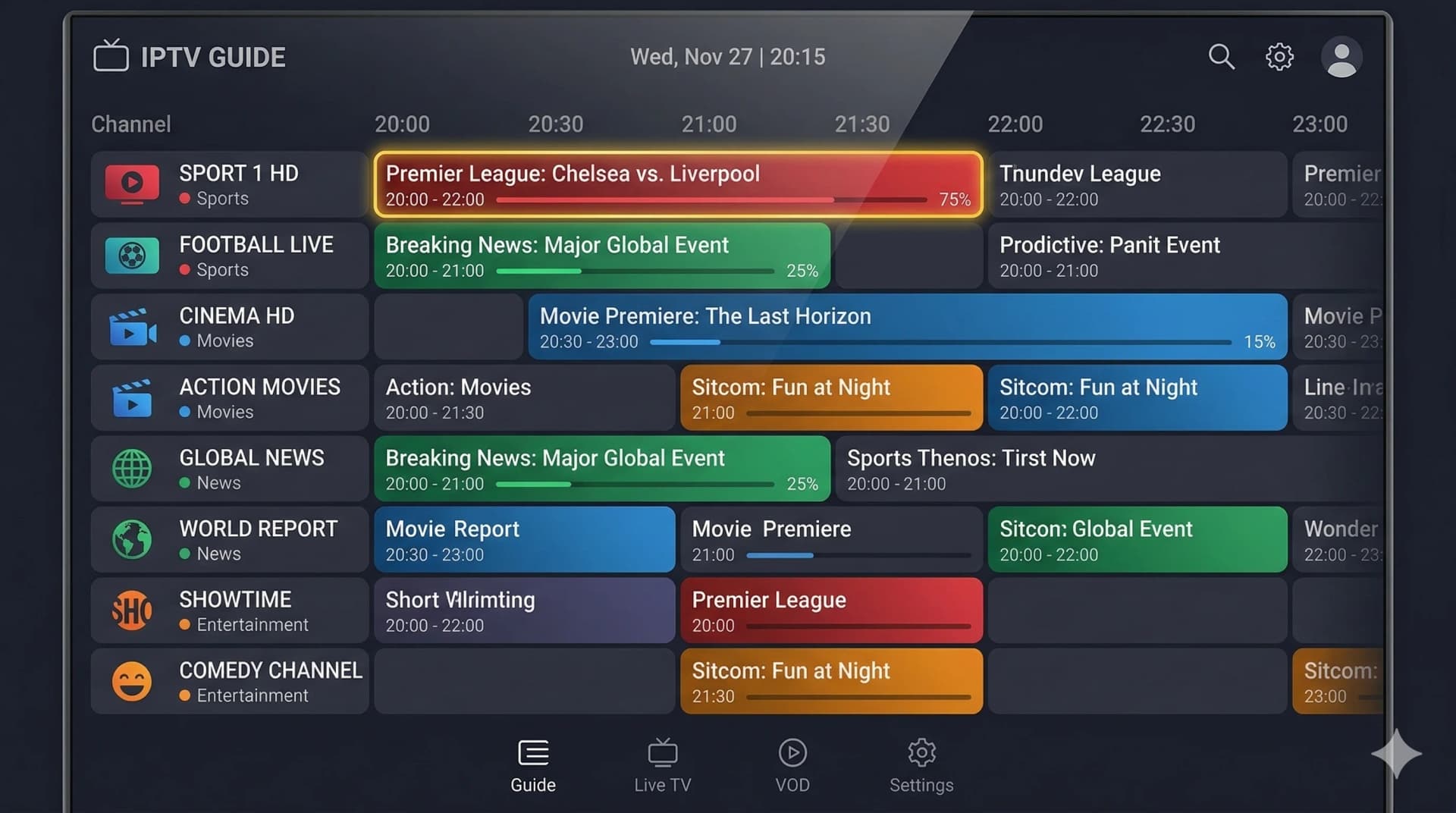 Guide TV EPG